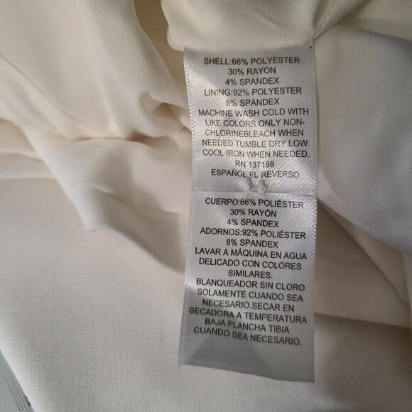 New Danielle Bernstein White Blazer Womens XL Cloud Ruched Sleeves Jacket - Picture 9 of 9